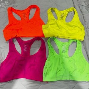 Jockey Sports Bra Set - Orange, Yellow, Pink, Green